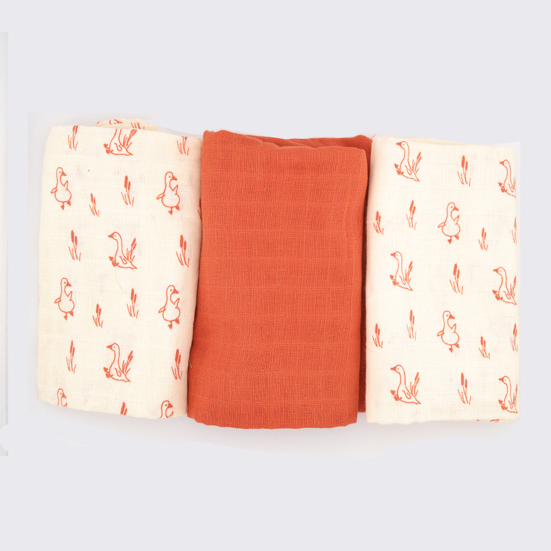 Lange bébé en mousseline de coton – 70x70 cm (Offert)