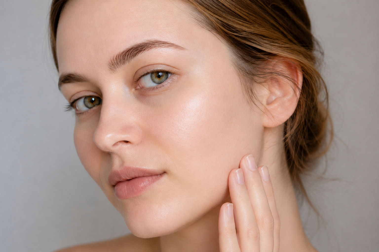 Photo-femme-Savon-visage-Peau-sensible-Avant